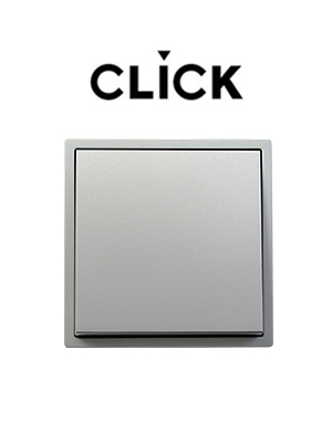 클릭 스위치 콘센트 [플래티넘 실버]