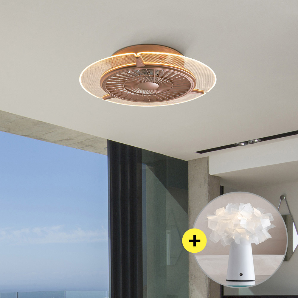 [단스탠드 증정] 프리즈 LED 실링팬 국산 방등 40W (엣지타입)