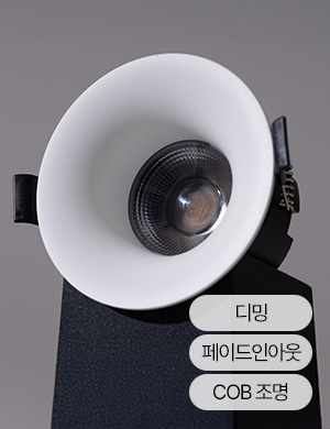 LED COB 아름 75mm(3인치) 다운라이트10W 집중형
