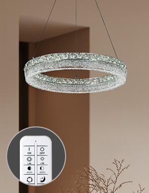 LED 크리스탈 아일린 1등 원형 식탁등 식탁조명 50W