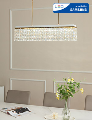 LED 밀리아 크리스탈 샹들리에 식탁등 식탁조명700 36W