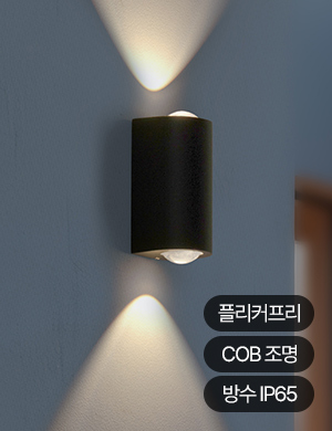 LED 네이브 2등 벽등 8W(실외가능)