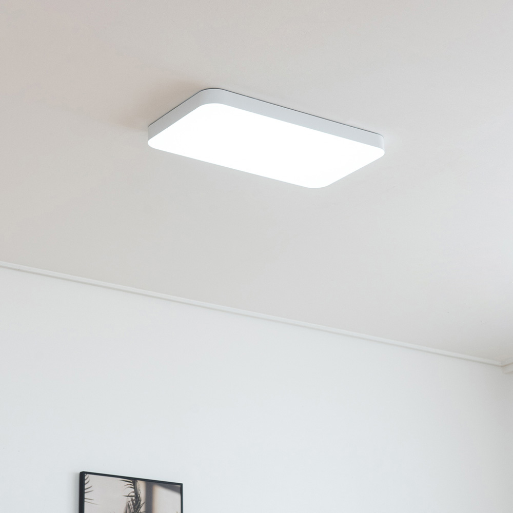 [무료반품] LED 커브드 시스템 거실등 60W 2color (밀착형)