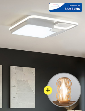 [단스탠드 증정] LED 블리크 사각 방등 50W