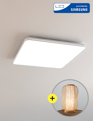 [단스탠드 증정] LED 하이슬림 거실등(원판) 120W