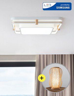 [단스탠드 증정] LED 라고 사각 방등 50W