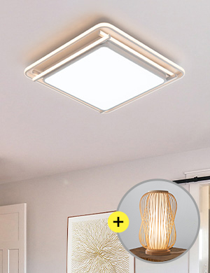 [단스탠드 증정] LED 라운 스퀘어 방등 75W