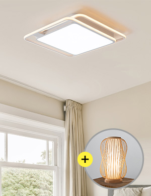 [단스탠드 증정] LED 심플 라인 방등 75W