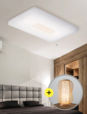 [단스탠드 증정] LED 달빛 비드 직사각형 방등 60W