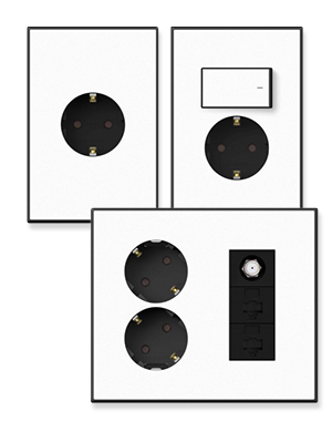 틸인스 Ti2 콘센트/통신 [블랙+화이트]