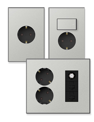 틸인스 Ti2 콘센트/통신 [다크+실버펄]